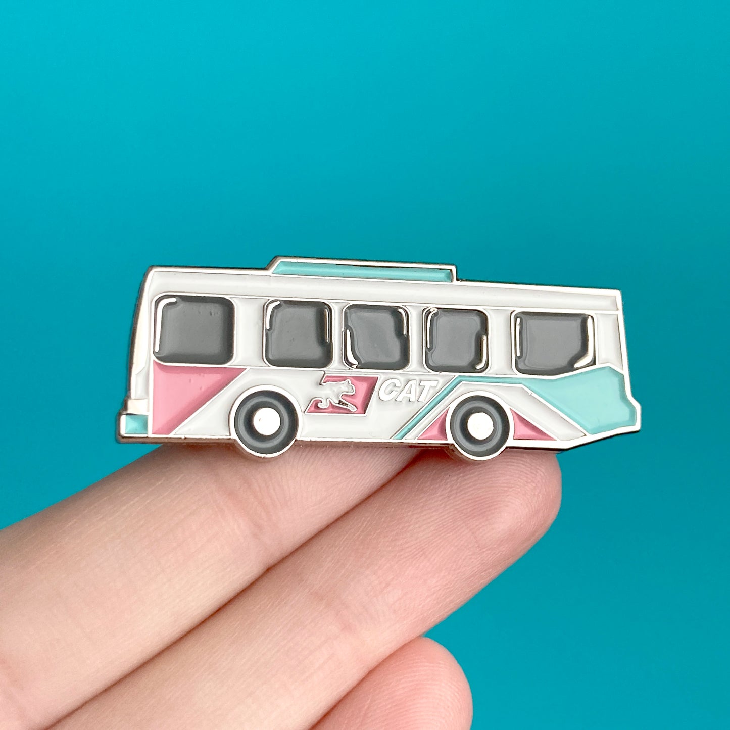 Cat Bus Pin