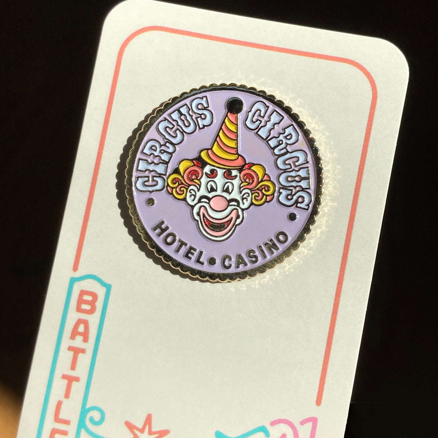 Clown Casino Pin
