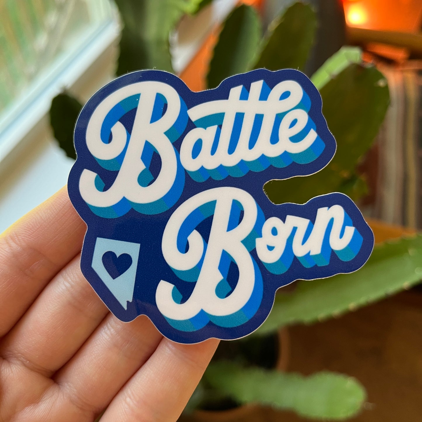 Battle Born Blue Sticker