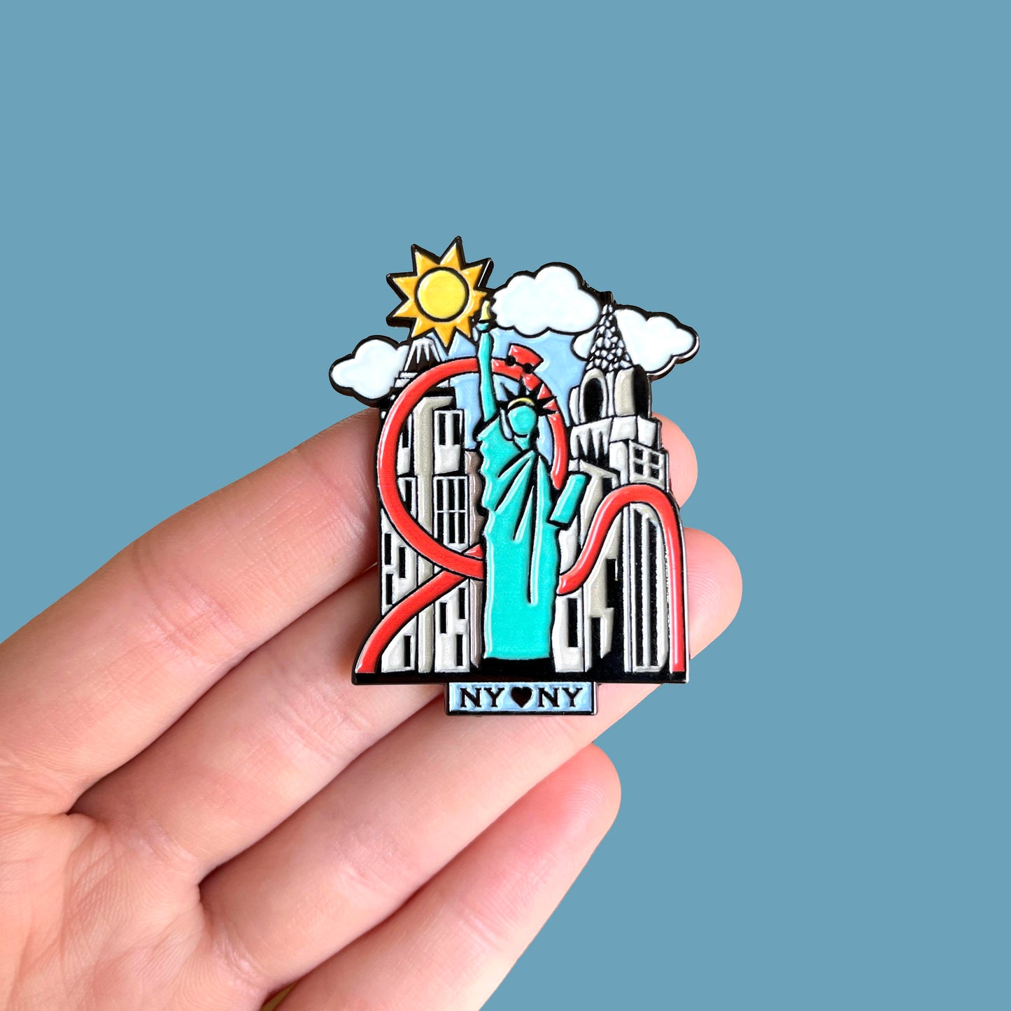 NY NY Pin