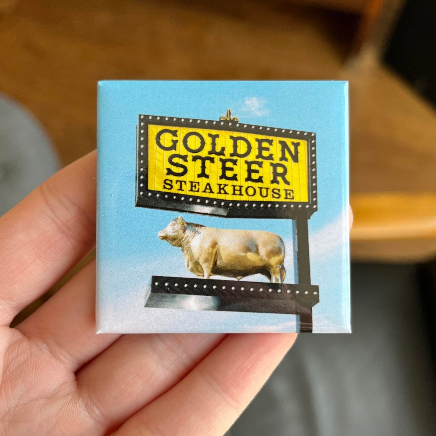 Golden Steer Magnet