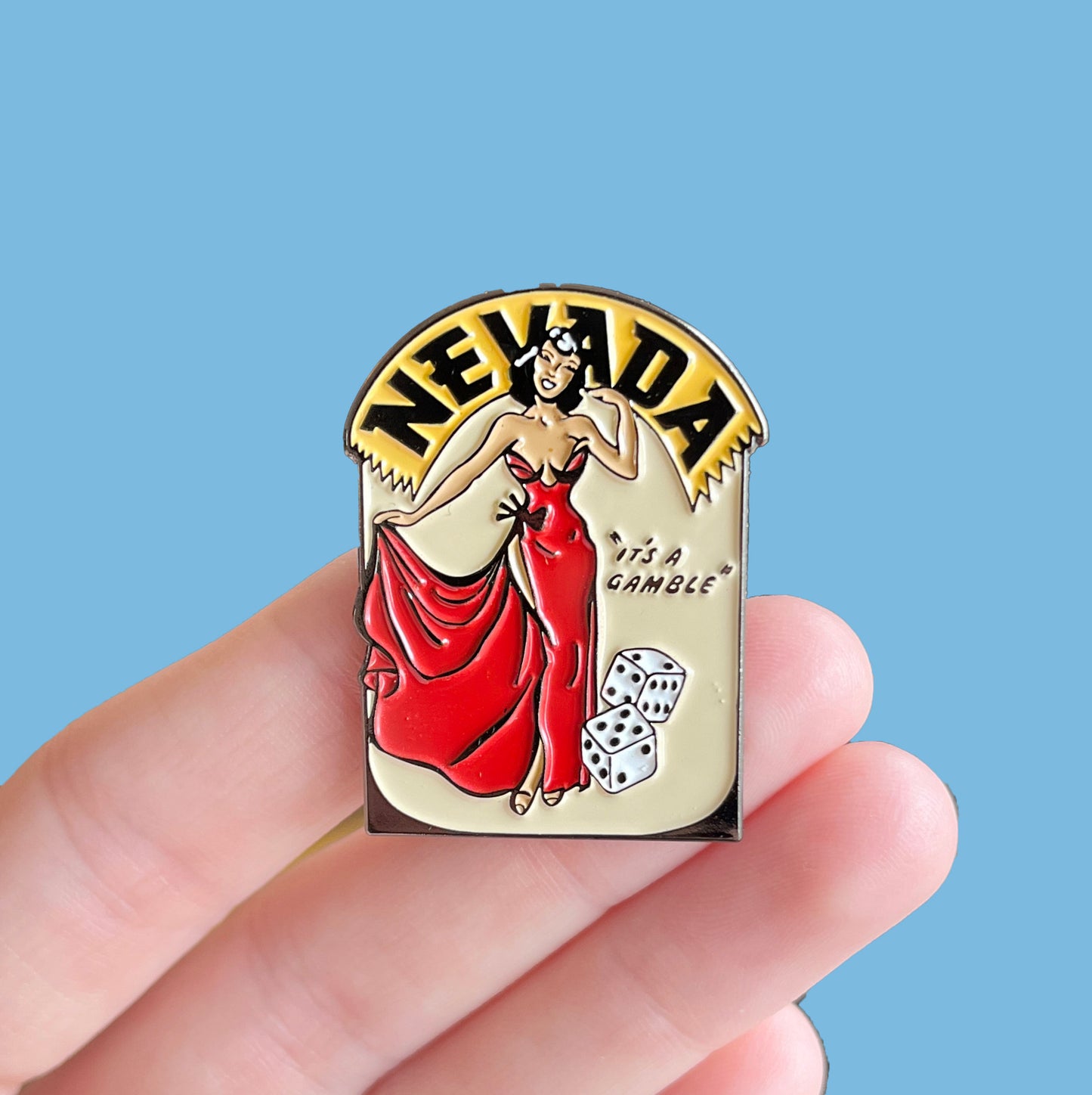 Nevada "It's a Gamble!" Pin