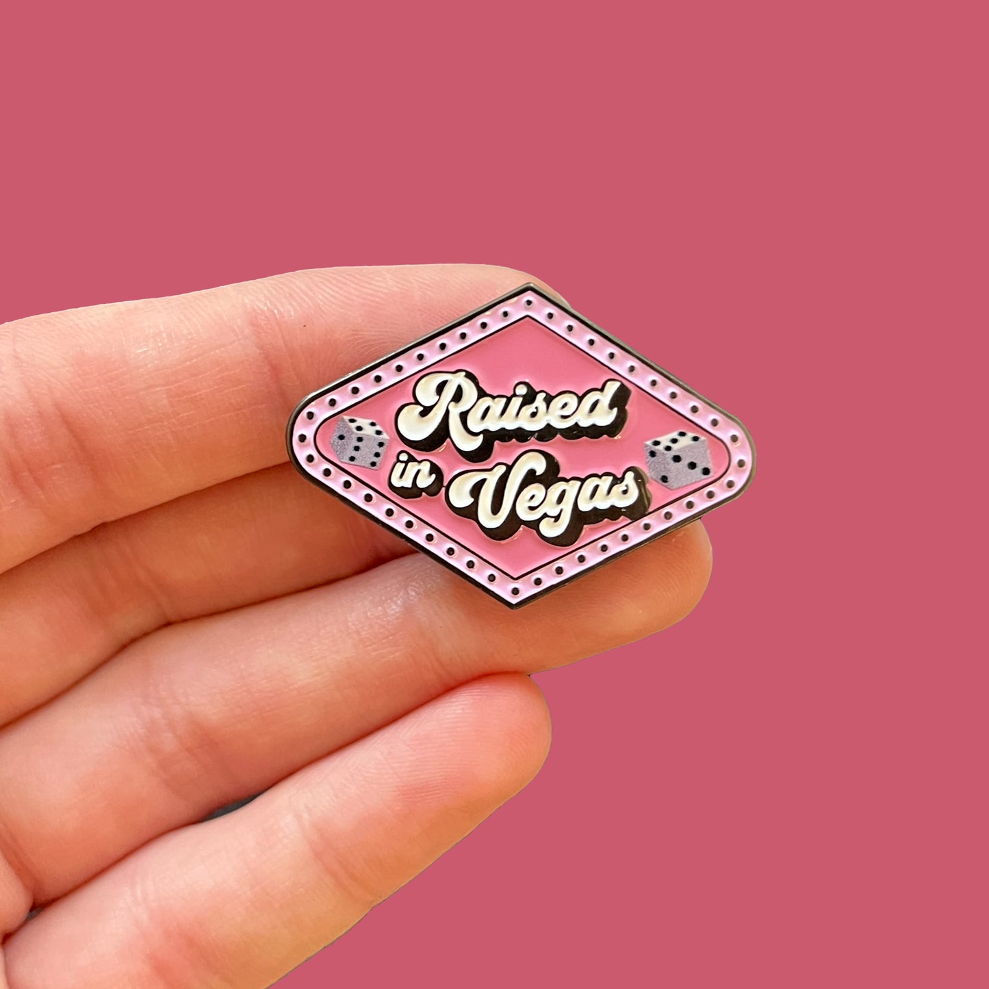 Raised In Vegas Pin