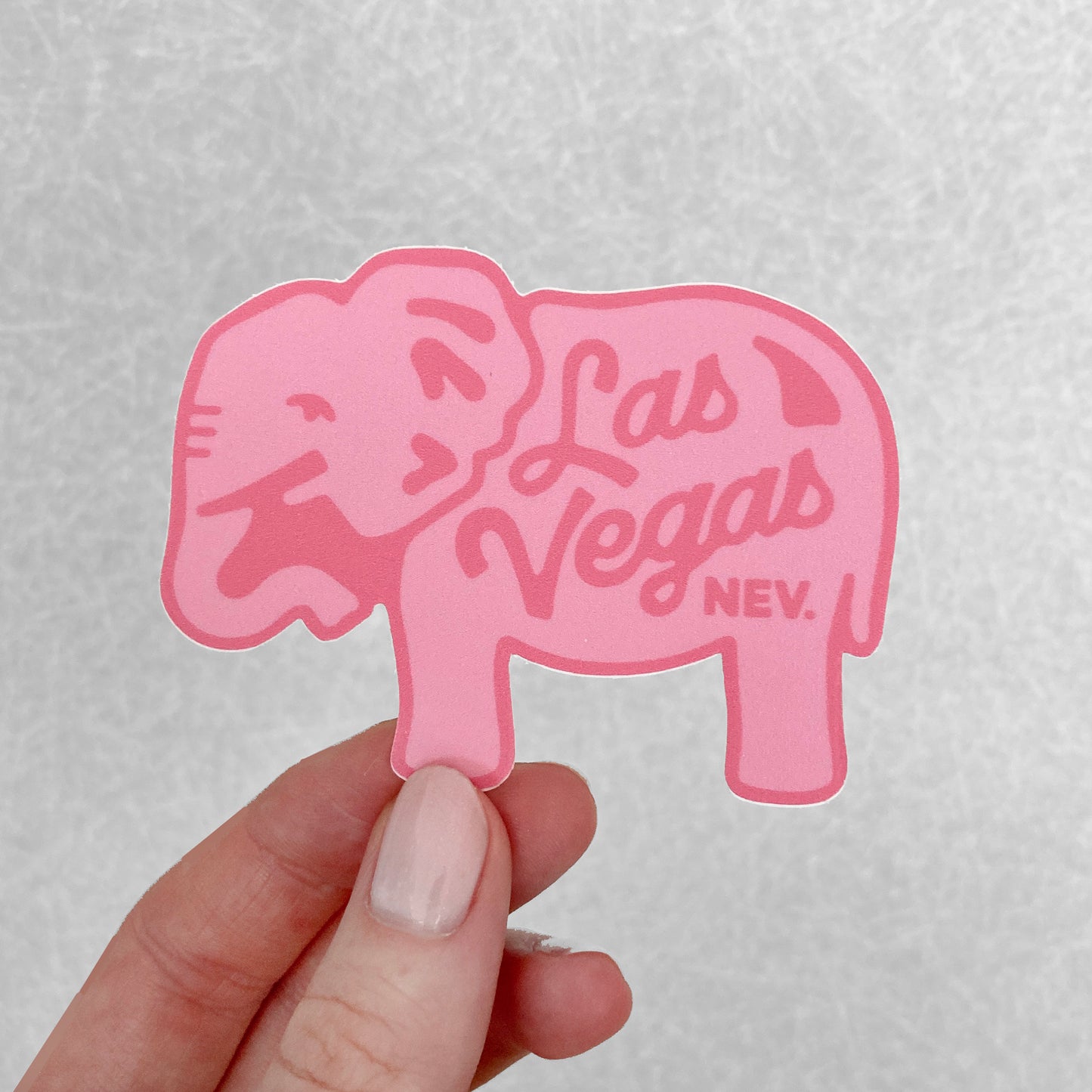Pink Elephant Sticker