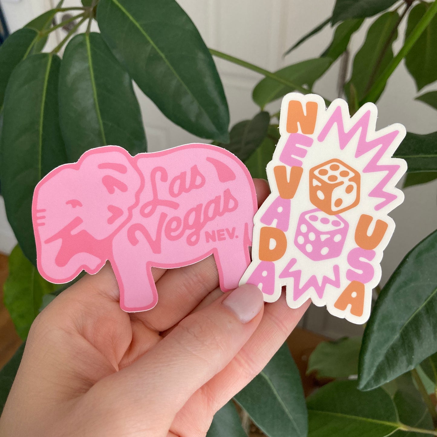 Pink Elephant Sticker