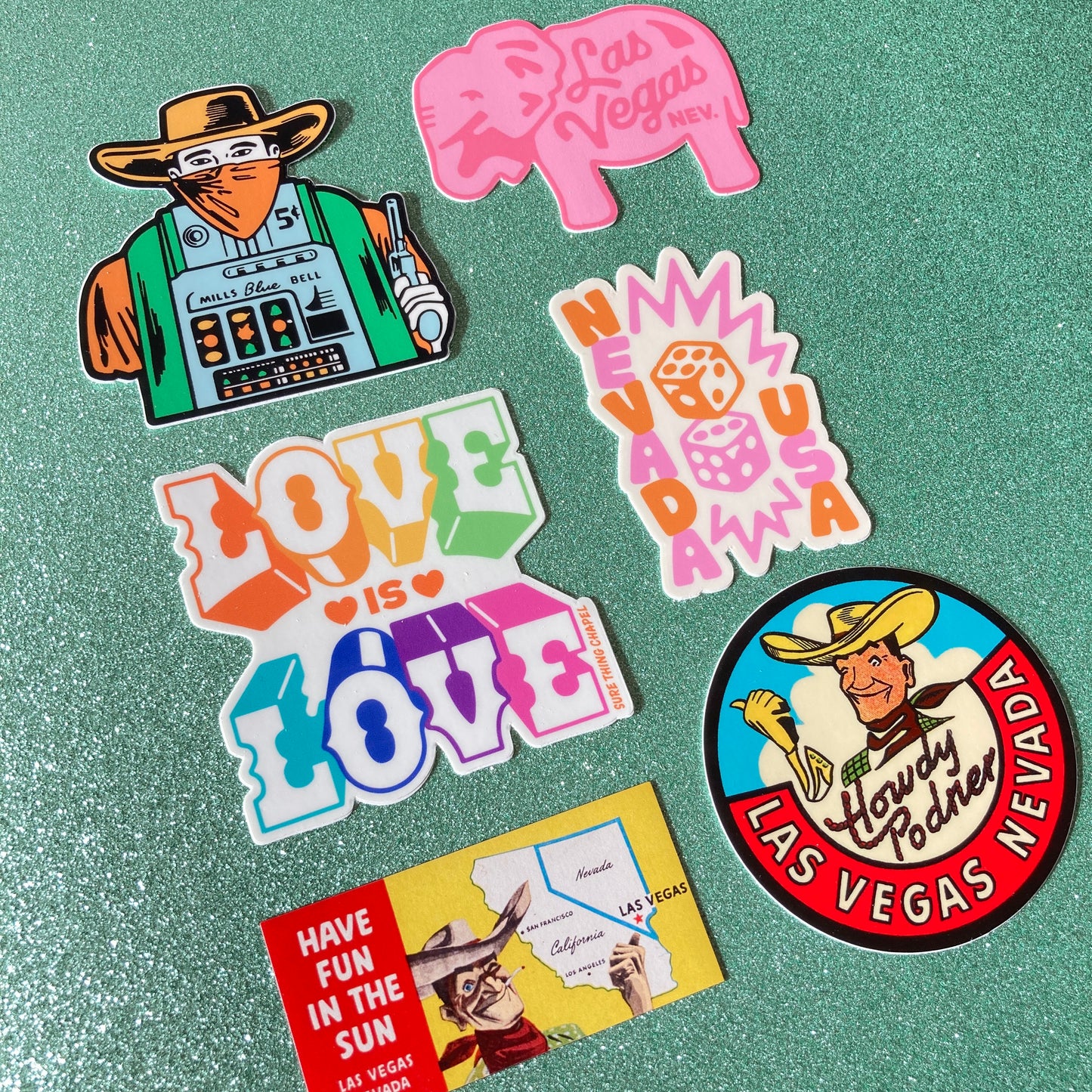 "Howdy Podner" Vegas Vic Sticker
