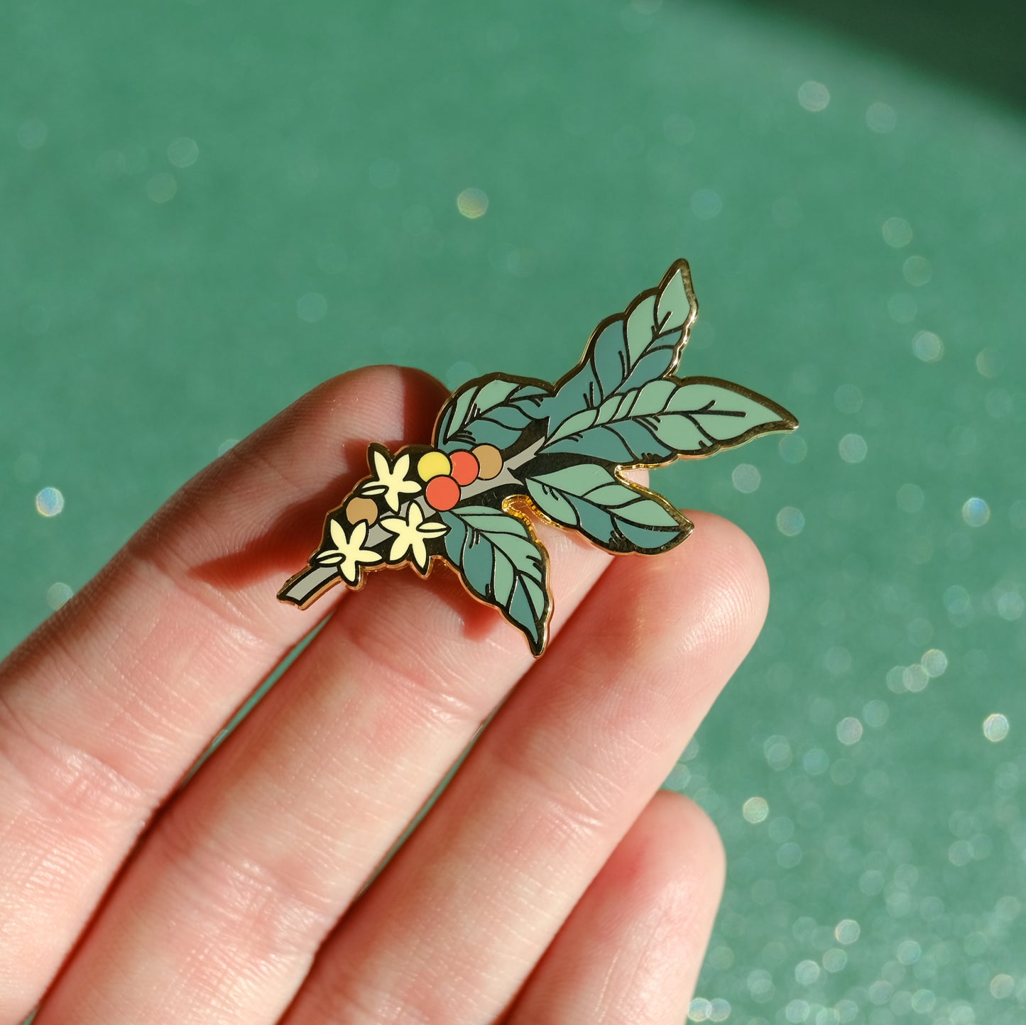 Coffee Leaf Pin