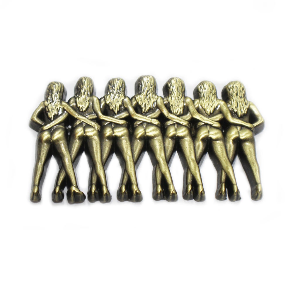 "Crazy Girls" Butts Statue Pin