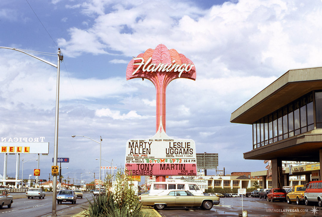Flamingo Sign - Vintage Design