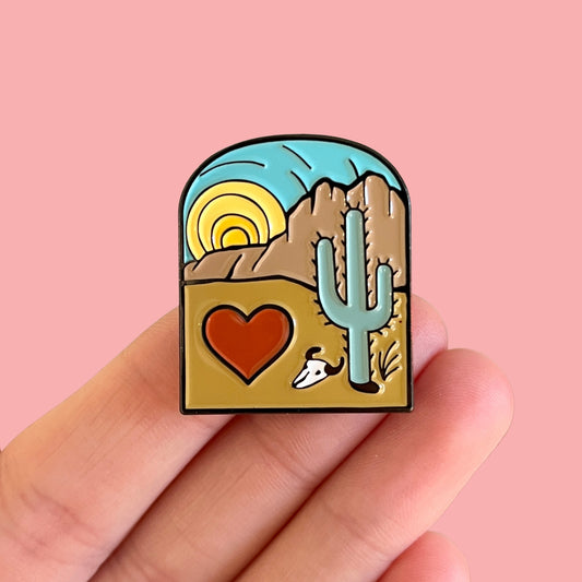 I Left My Heart In The Desert Pin