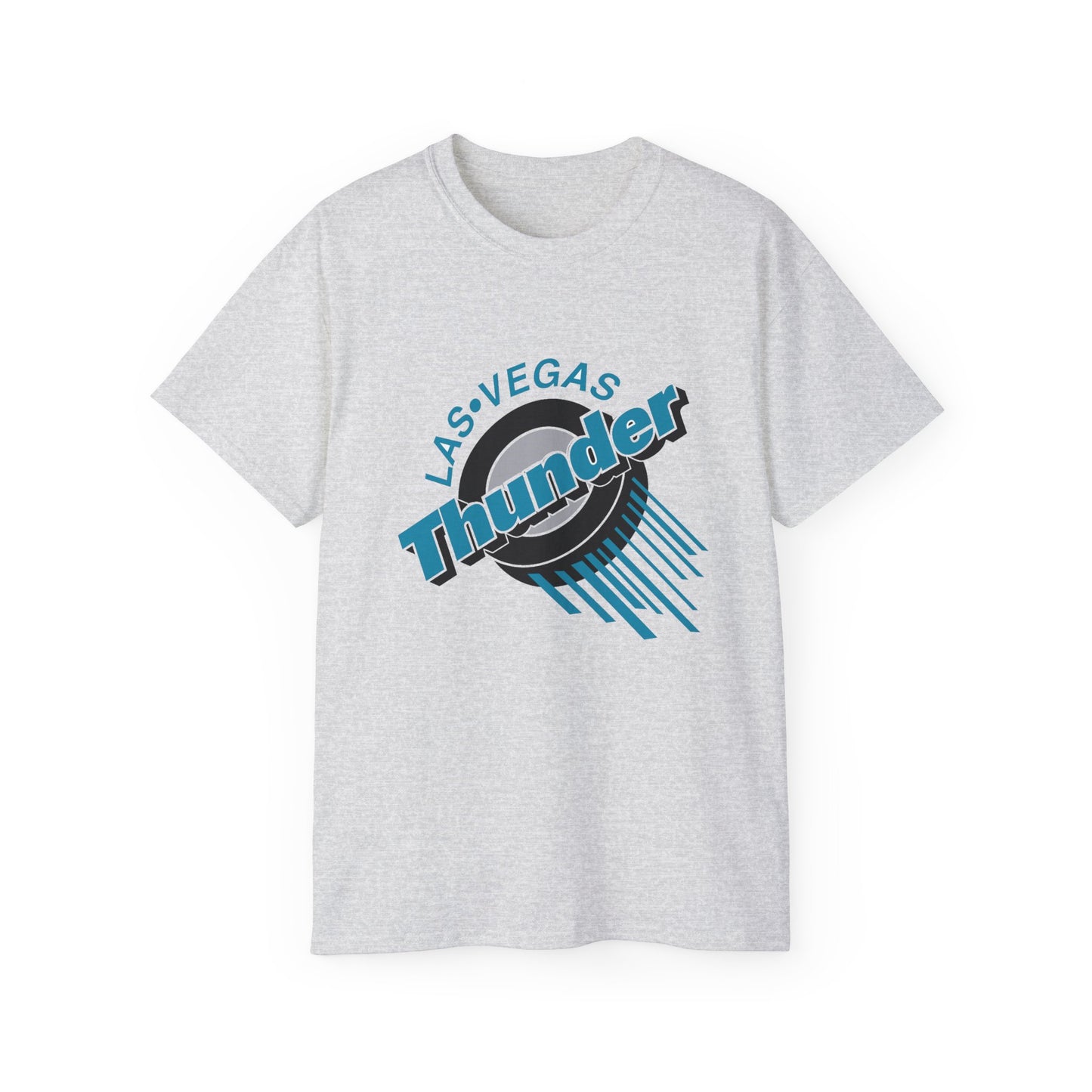 Las Vegas Thunder Vintage Hockey 90's Style Boxy Shirt - Heather Grey