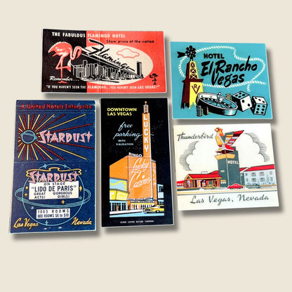 Vintage Matchbook Sticker Collection