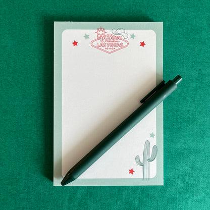 Western Sage Green Notepad and Pen