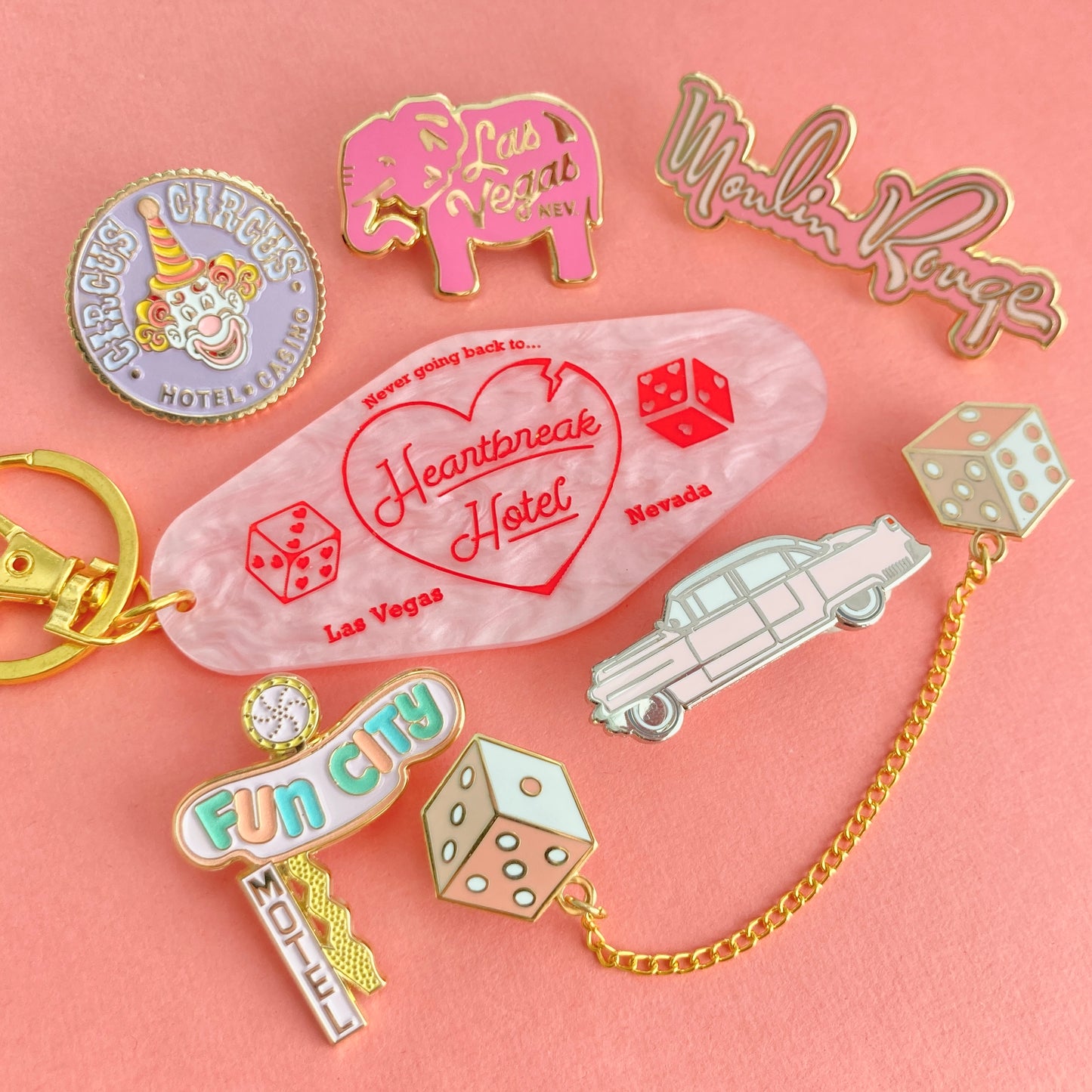 Heartbreak Hotel Keychain