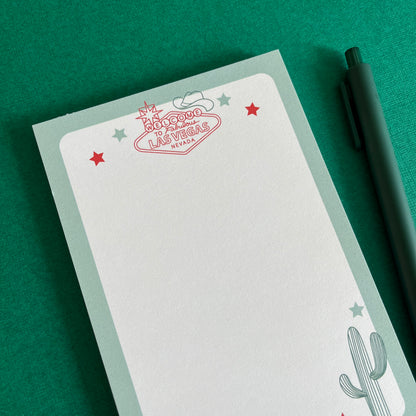 Western Sage Green Notepad and Pen