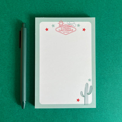 Western Sage Green Notepad and Pen