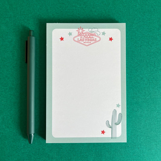 Western Sage Green Notepad and Pen