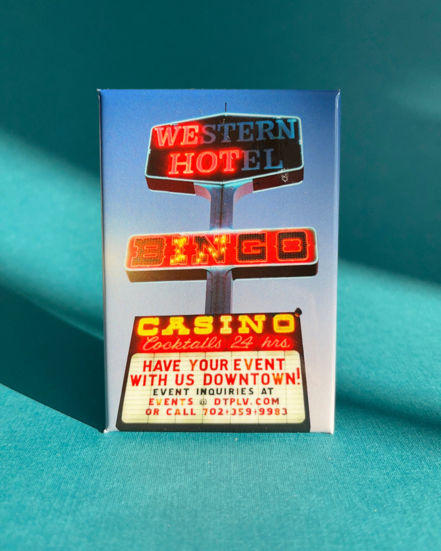 Western Hotel Downtown Las Vegas Photo Magnet