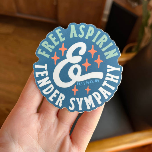 Free Aspirin and Tender Sympathy Sticker