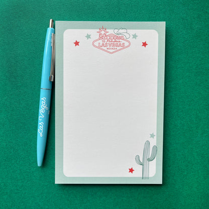 Western Sage Green Notepad and Pen