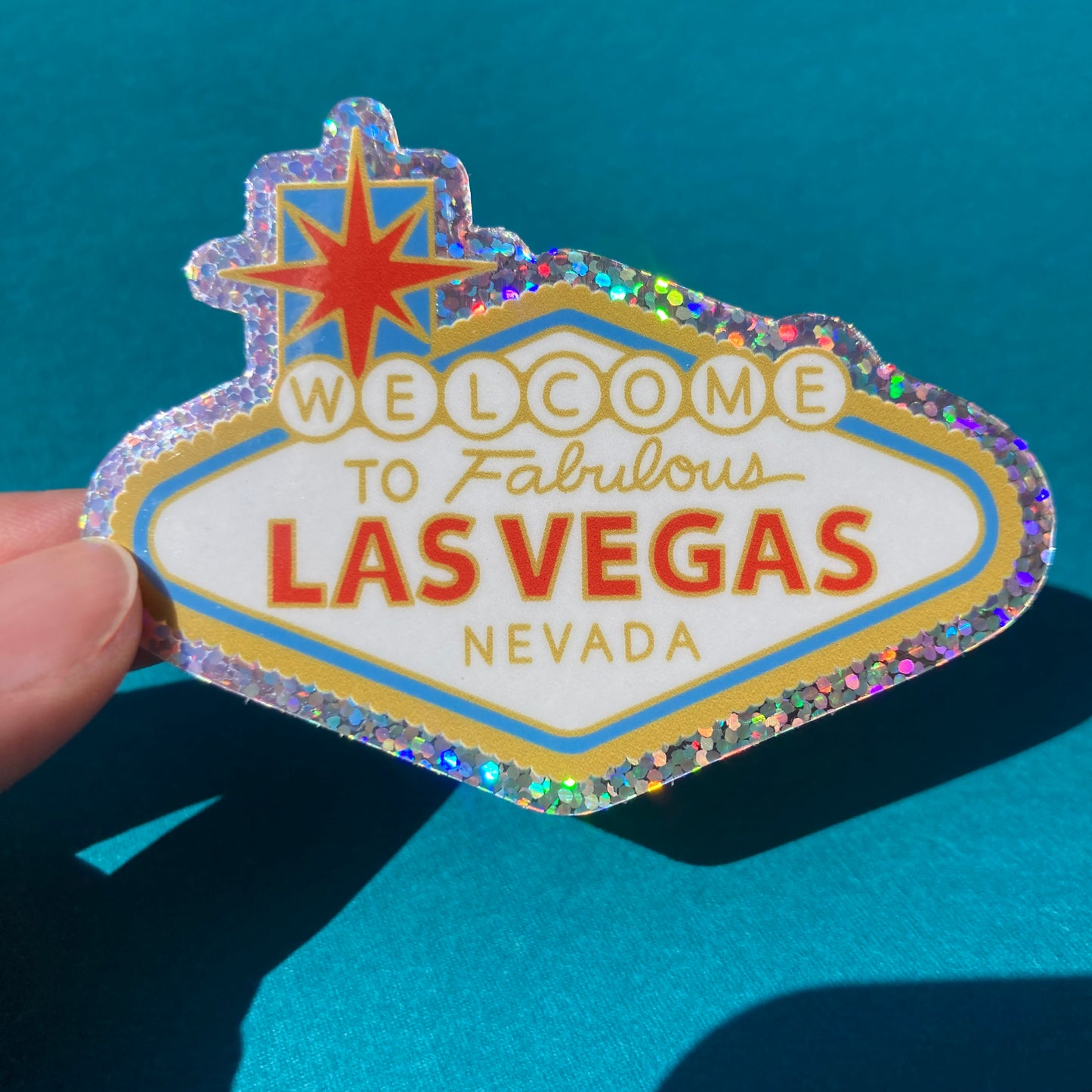 Welcome To Las Vegas Sticker *Glitter*