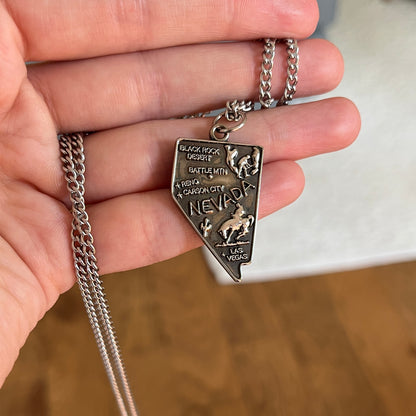 Brandon Flowers Nevada Necklace - Sterling Silver Pendant and Chain *Presale*