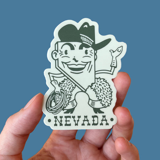 Nevada Man "Bucky" Sticker