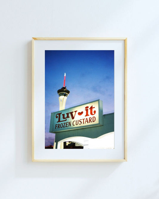Luv It's Frozen Custard 8x12" Photo Print