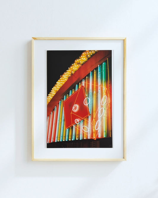Neon Dice 8x12" Photo Print