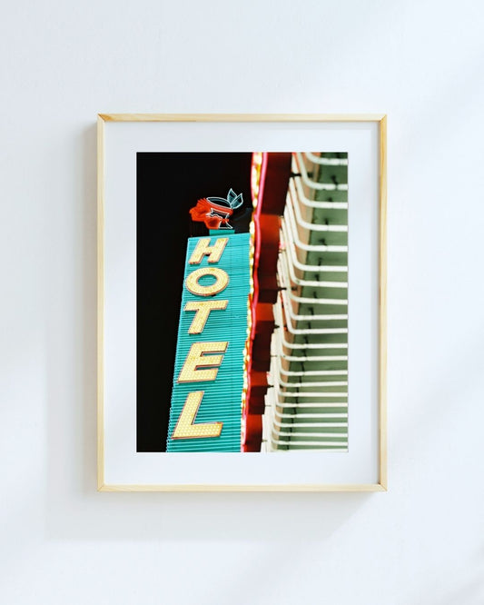 Binions Hotel Neon 8x12" Photo Print