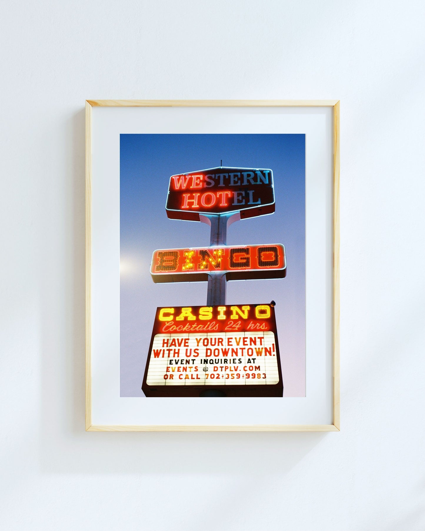 We Hot Western Hotel Casino 8x12"