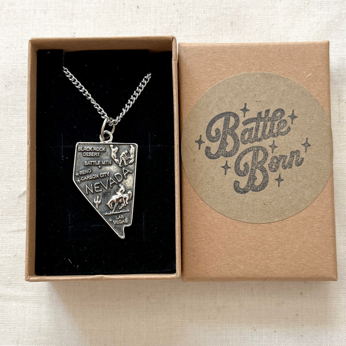 Brandon Flowers Nevada Necklace - Sterling Silver Pendant and Chain *Presale*