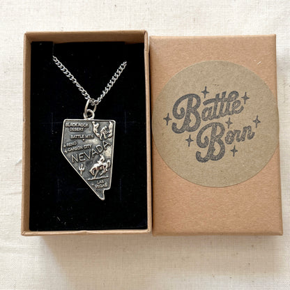 Brandon Flowers Nevada Necklace - Sterling Silver Pendant and Chain *Presale*