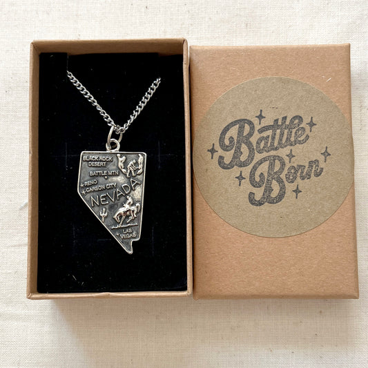 Brandon Flowers Nevada Necklace - Sterling Silver Pendant and Chain *Presale*