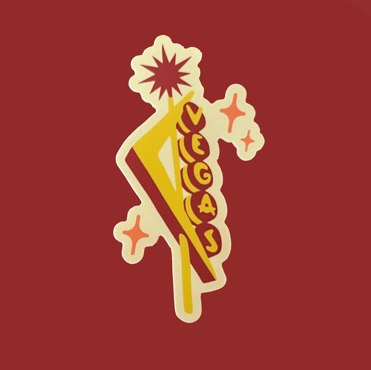 Downtown Las Vegas Neon Sign Sticker