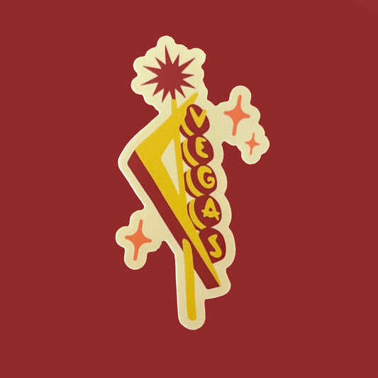 Downtown Las Vegas Neon Sign Sticker