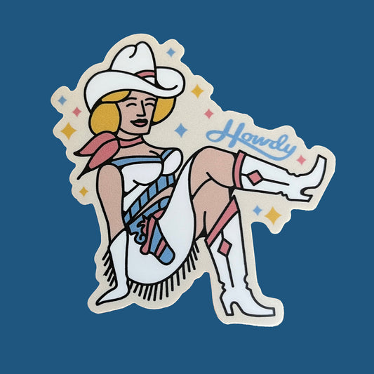 Howdy Vickie Sticker