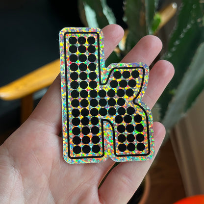 The Killers "K" Holographic Sticker