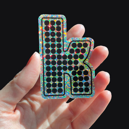 The Killers "K" Holographic Sticker