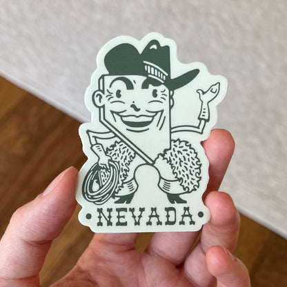 Nevada Man "Bucky" Sticker