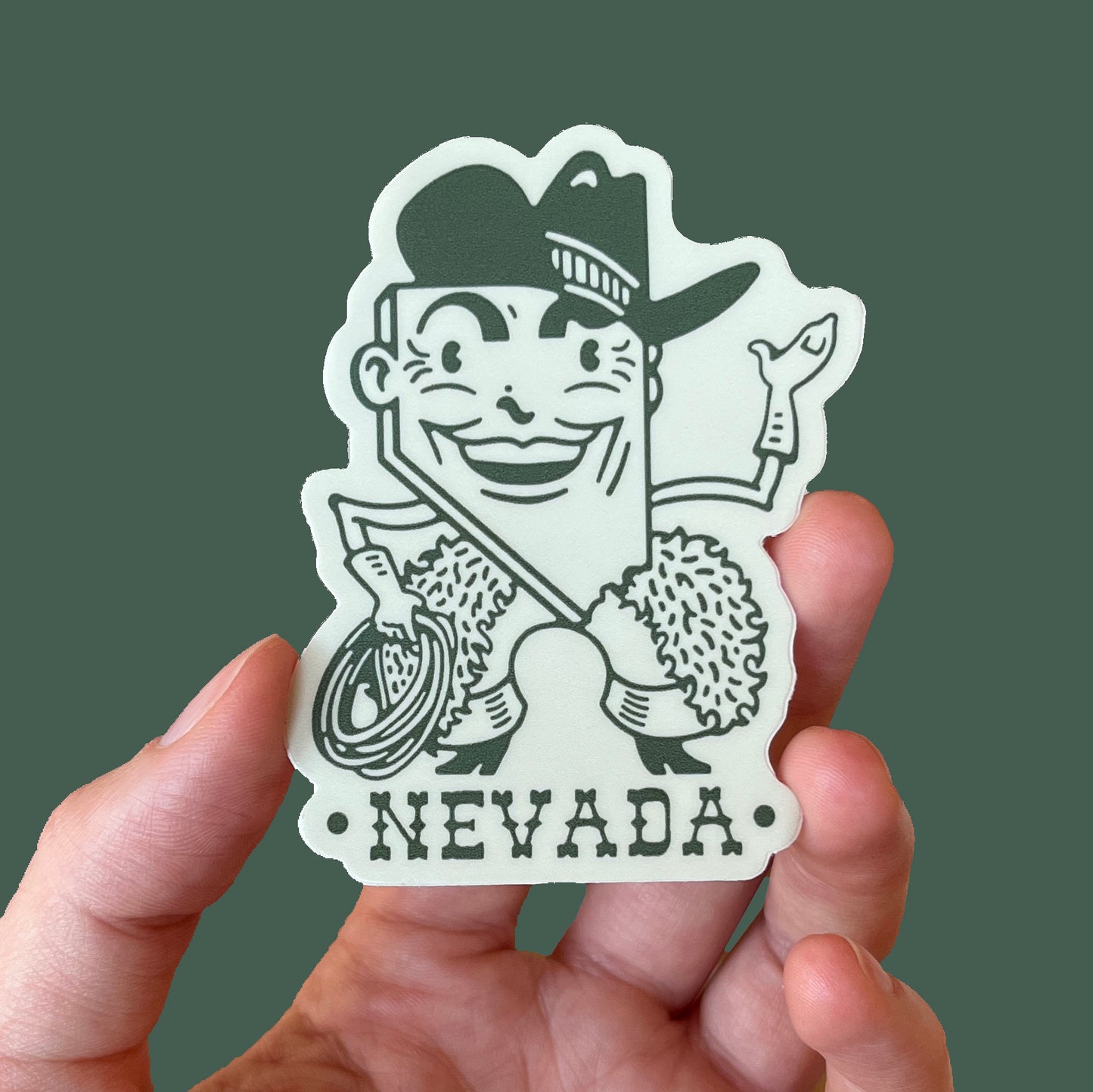 Nevada Man "Bucky" Sticker