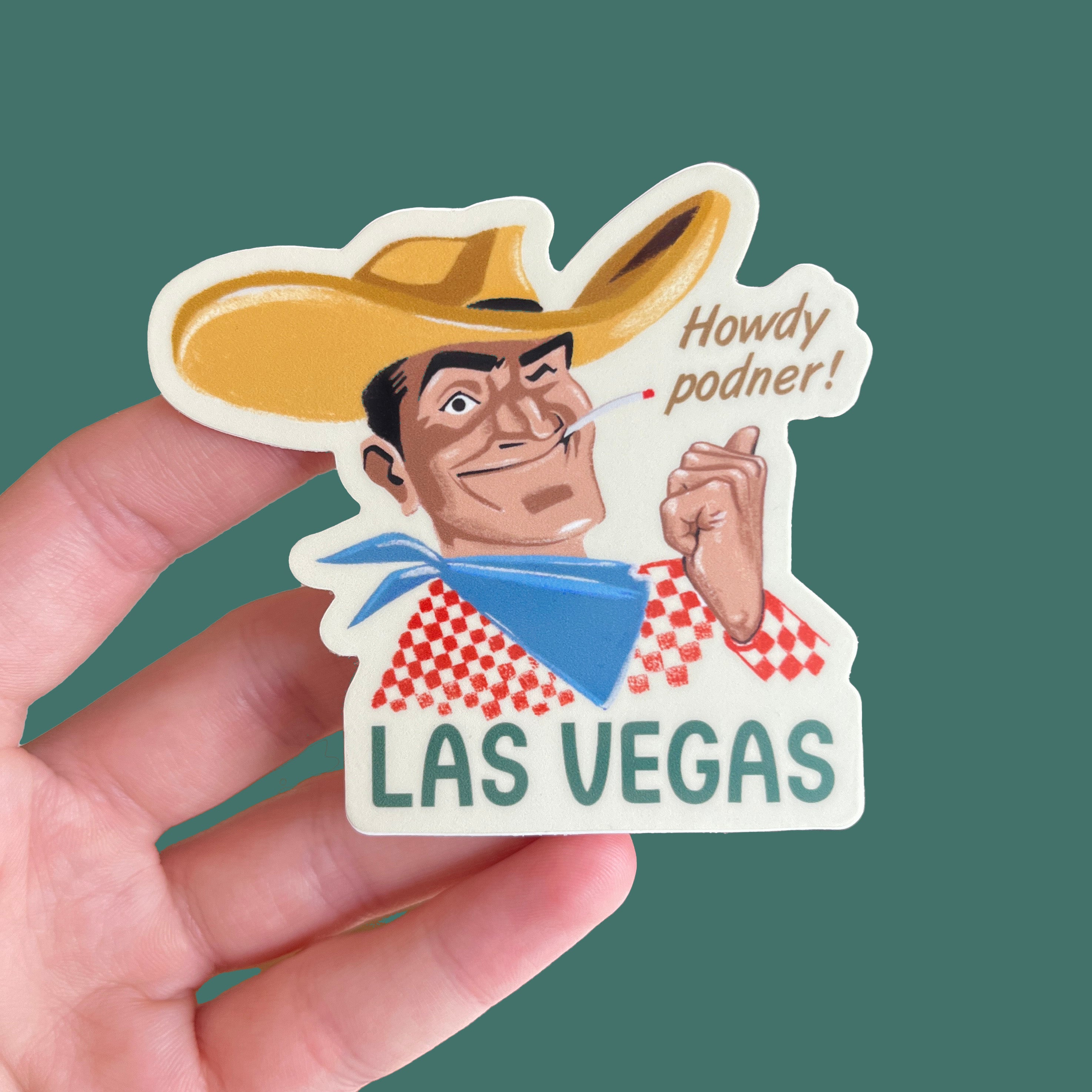 Vegas Vic Sticker – Battle Born Pins