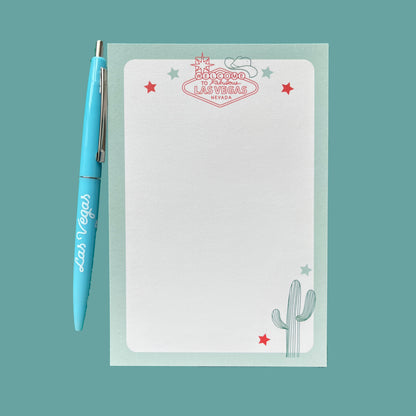 Western Sage Green Notepad and Pen
