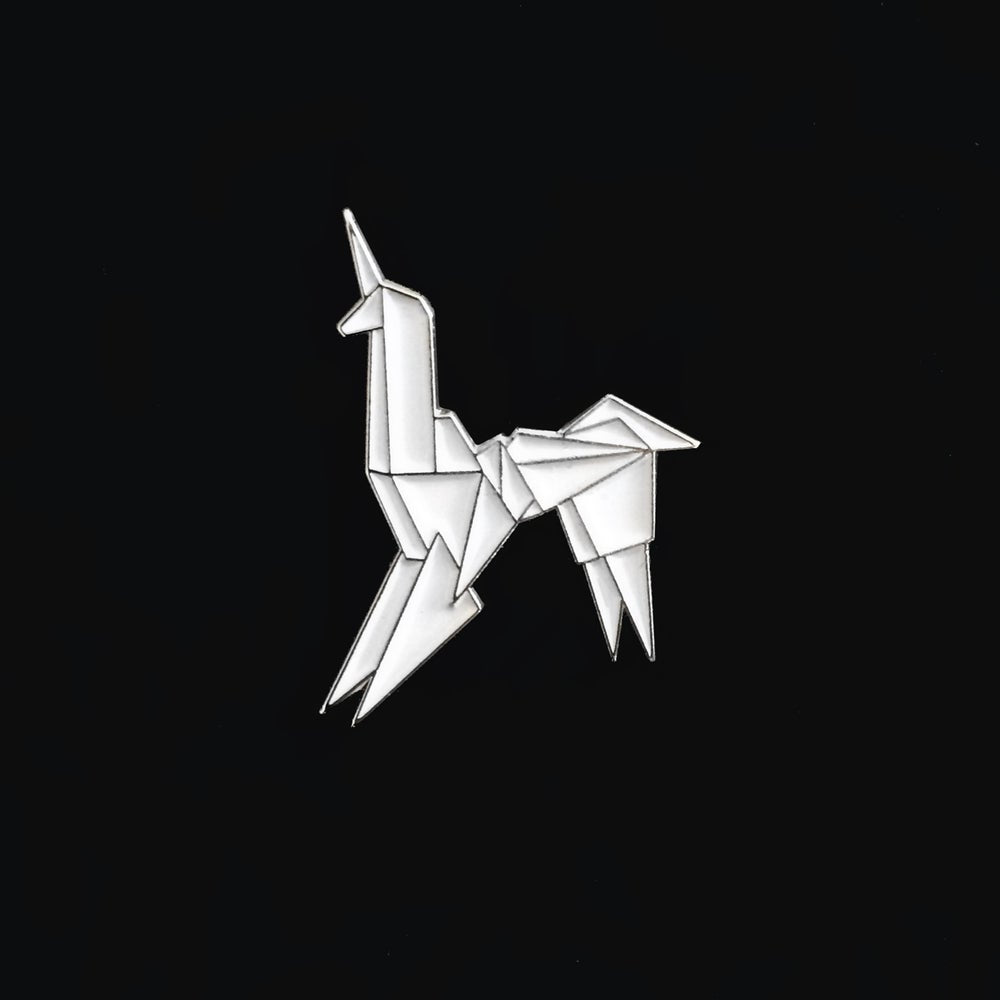 White Origami Unicorn